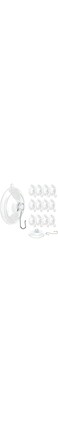 Erweicet 12 Pcs Transparent 45 Mm Suction Cup Hooks, Hooks For Hanging No Drill Shower Holder Towel Hanger