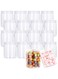 18 Pack 7.1oz/210ml Refillable Empty Slime Containers with Lids Round Clear Jars,Wide-Mouth Plastic Slime Storage Favor Jars for Crafts,Dry Food,Peanut Butter,Honey and Jam Storage