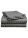 Linen Stripe Single Duvet Cover 160x210Cm Grey