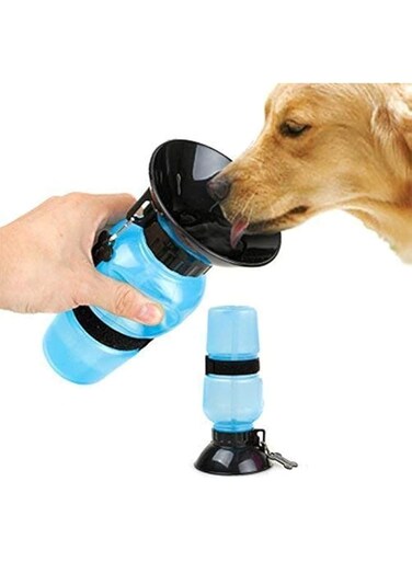 Water Bowl Bottle Sipper Portable Aqua Dog Outdoor Travel Water Bottle Bowl 18-oz Dog Bottle Auto Dog Mug for Pets, dog bowls for food and water, bottle for dogs - Multicolor