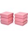 Jewelry Box Gift - Small Cardboard Jewelry Boxes Packaging For Earring, Bracelet, Necklace, Watches, Keychain Box, Cards, Letters - Small Gift Boxes With Lids - Pink Bulk Set (6)