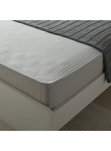 Box Hamilton Satin Stripe Olympic Queen Fitted Sheet 160 x 200 x 36 cm