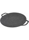 Sorandy Korean Grill Pan, Round Barbecue Griddle, High Thermal Conductivity BBQ Grill Pan Coating Round Griddle for Indoor Outdoor Cooking for Stove Top, Induction, Camp Fire (34cm)