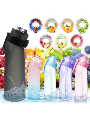 ArcShine&reg; Air Up Water Bottle &ndash; Air Up Bottle with 7 Flavored Pods Multi Colors, Fruit Scented Flavored Water Bottle for Kids, Sports and Travel 650 ml, Leak Proof