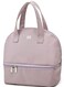 Lavender Insulated Lunch Bag Double Deck Simple Bento Cooler Bag Leakproof Lunch Tote Bag for Lunch Box for Women Men Adult Picnic Working Hiking Beach