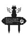 TOMVAES Dog Grave Marker, Dog Cemetery Decorations for Grave, Dog Memorial Plaque Garden Stake Metal Grave Marker, Dog Remembrance Stake for Pet Lover