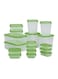 17-Piece Food Saver Set Green/Clear