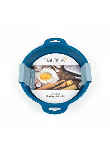 Premium Silicone Round Baking Mould with Handles - Non-Stick Cake Pan