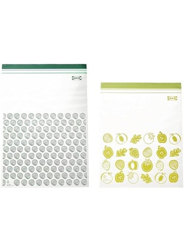 Lukadah Premium Quality Resealable Sealing Bags-ISTAD-Zipper Lock-Reuseable Zipper Bags,Food Organizers-Sandwich Bags (Pack of 30-15x4.5L+15x6L)