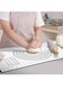 Baking Mat Silicone Pastry Mat Non Slip with Measurement Fondant Mat, KASTWAVE Counter Mat, Dough Rolling Mat, Oven Liner, Pie Crust Mat-black Strongly Adhesive and Glass Fiber 16''(W) 24''(L)