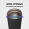 LocknLock 540ml Clip Tumbler &ndash; Silver, Stainless Steel Travel Mug with Double-Vacuum Insulation, Non-Slip Pad &amp; Convenient Cap