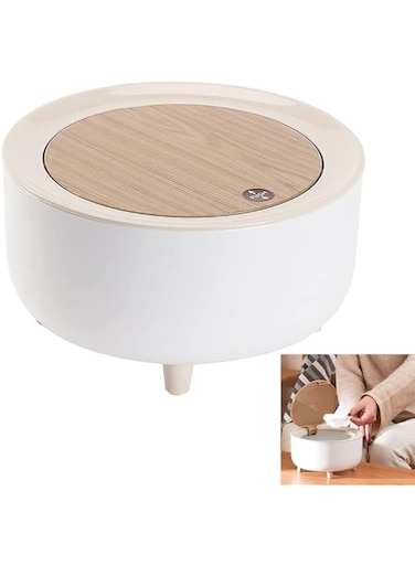 Joyzzz Desktop Trash Can, 19.5cm X 10cm Plastic Mini Countertop Trash Can with Plastic Material, Tiny Trash Can with Lid for Desk, Mini Trash Can for Desktop, Office and Coffee Bar