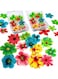 KASTWAVE Edible Flower Cupcake Toppers, Set of 70 Pcs Mixed Size Flower Birthday Cake Toppers Multicolour, Family Cupcake Wedding Cake Birthday Party Food Decoration