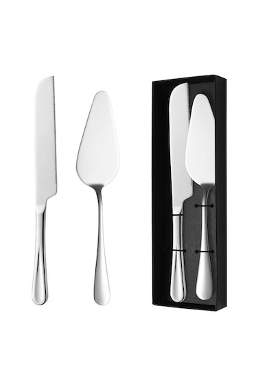 Premium Cake Cutting Set,Includes Cake Knife and Pie Spatula for Pastry, Pizza and Desserts