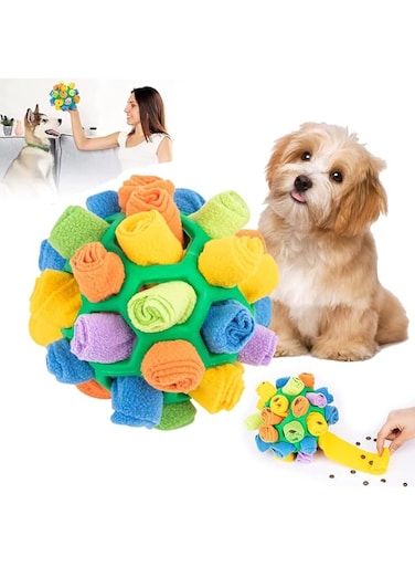 Azonee Interactive Dog Puzzle Toys, Pet Snuffle Ball Toy, Dog Toys Chew Toys for Puzzle Portable Slow Feeder Training Encourage Natural Foraging Skills Dog Enrichment Toys