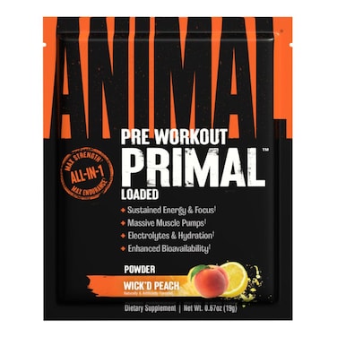 Universal Nutrition Animal Primal Loaded, Wick'd Peach, 1