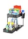 HOMIBIZ Under Sink Organizer, 2 Tier Bathroom Cabinet Organizer with Sliding Basket, Multi-Purpose Under Sink Organizers and Storage for Bathroom Kitchen (Black, Pack of 1)