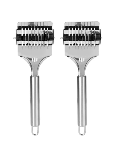 Juicemoo Noodle Cutter, Noodle Lattice Roller with Hook for Kitchen