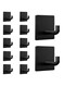 Khazna Wall Hooks, Coat Hooks, 304 Stainless Steel Waterproof Hooks, Hat Rack Robe Hook, Decorative Hooks, Single Organizer for Bathroom, Kitchen, Hanging, Coat Robe, Towel, Key (12 Pcs Black)
