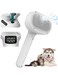 Cxqbsmy Pet Steam Brush, Silicone Massage Steamy Grooming Brush with Hair Release Button, Anti-Static Rechargeable Pet Hair Cleaning Brush Comb for Pets with LED Digital Display(White)