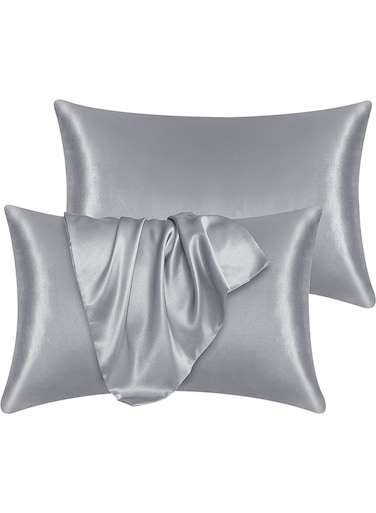 Satin Pillowcase for Hair and Skin-Soft Silky Pillow Covers for Sleeping-Satin Pillow Covers with Envelope Closure