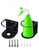 2 Pcs Spray Bottle Holder Brushed Stainless Steel Storage Rack Home Garage Solid Spray Can Holder Easy Install Wall Mount Craft Workspace Paint Spray Bottle Rack with Hardware (Black, Diam 3.6 inches)