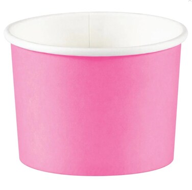 Solid Treat Cups Candy Pink 9oz 8Ct