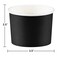 Solid Treat Cups Black Velvet 9oz 8Ct