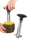 Pineapple Corer Slicer Stainless Steel Fruit Pineapple Peeler Cutter for Easy Core Removal Super Fast and Easy Pineapple Cutter for Home and Kitchen