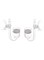 WANGCL 2Pcs Pollen Glass CO2 Diffuser with Bubble Counter for Aquarium Planted Tank
