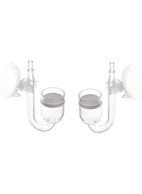 WANGCL 2Pcs Pollen Glass CO2 Diffuser with Bubble Counter for Aquarium Planted Tank