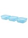 Food Container with Lid Blue 0.6 l 3 Pack