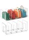 Joyzzz Purse Handbag Organizer, 2 PCS Cabinet and Bookshelf Organizer with Space for 4 Sections, Desk File Sorter Stand Holder for Desk, Bedroom, Garage, Shirt, Sweater and Books