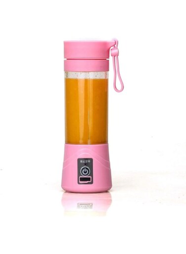 Electric Fruit Juicer Handheld Smoothie Maker Blender Juice Cup Pink