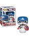 Funko Pop! Bobble Marvel: Holiday - Captain America - Collectable Vinyl Figure - Gift Idea - Official Merchandise - Toys for Kids &amp; Adults - Movies Fans - Model Figure for Collectors and Display