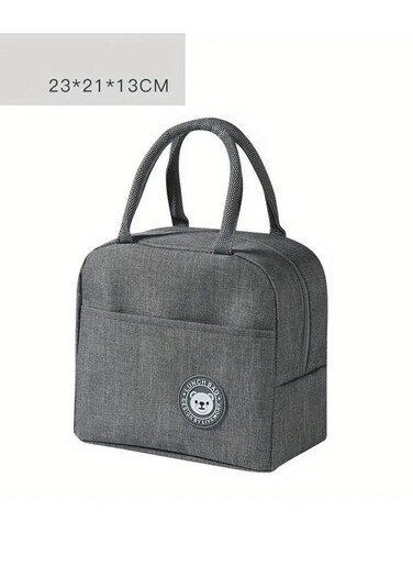 1pc Insulated Lunch Bag With Bear Pattern - Waterproof And Portable For School And Office - Keeps Food Fresh and, for Women, Man, Office, School, College, Beach, Picnic, Fishing, Hiking Travel.