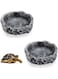 NALACAL Reptile Food Bowl, Reptile Pets Water Dish Worm Rock Bowl Feeder, Water Rock Dish, Rock Feeding, for Tortoise Leopard Gecko Lizard Spider Scorpion Chameleon Gecko