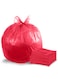 (Pack of 100 Bags) Garbage Bag Red 80x110cm 30 Micron Heavy Duty Oxo Biodegradable Plastic Bag Large Trash Bags Dustbin Bags Waste Bag Office Bag Strong And Durable Bin Bag Garbage Bag Large