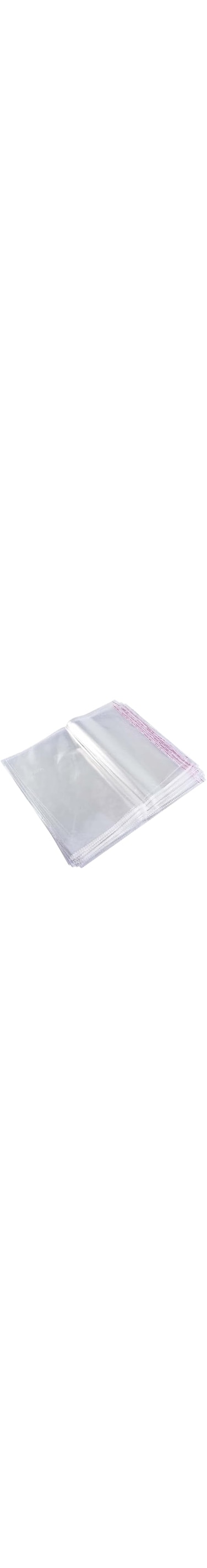 NICE PACK Clear Resealable Plastic Bags Self Adhesive Sealing OPP Cello for Clothes Bakery Cookies Candy Treats Decorative Wrappers, 60pcs Size 12x18Inches