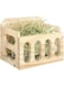 Rabbit Hay Feeder - Wood Hay Rack for Guinea Pigs,Wood Rabbit Hay Feeder Guinea Hay Rack Wooden Hay Holder for Small Pets (A)
