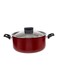 Aluminum Safecook With Nonstick Casserole Cooking Pot Red 20cm