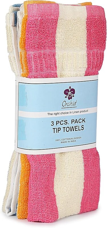 ORCHID 3PCS TIP TOWEL SET 30X 50 CMS