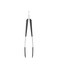 tweezers, stainless steel/black