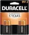 بطاريات من دوراسيل موديل 32059 بقدرة 9 فولت، 2 قطعة - (عبوة من 1 قطعة)
