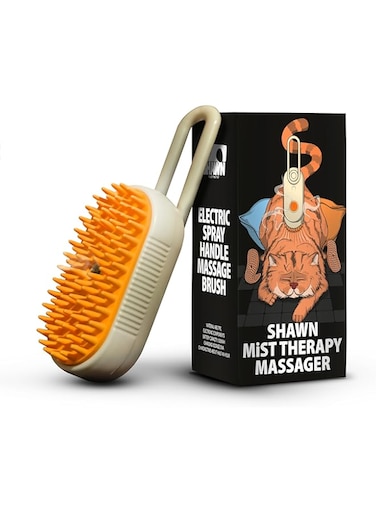 SHAWN Mist Therapy Massager   Cat/Dog Steam Brush &amp; Silicone Grooming Comb   Quick Clean-Up, Shedding, &amp; Massage   Long &amp; Short Hair Removal   Pet Brush with Water