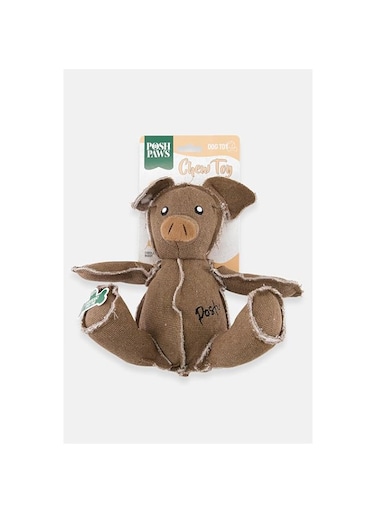 Posh Paws Dog Chew Toy Pig - Durable Interactive Plush Toy for Dental Health
