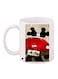 Mickey And Minnie Mouse Printed Coffee Mug White/Red/Black