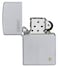Zippo AE400310 205 Zippo And Flame In A2Tone Satin Chrome Windproof Lighter