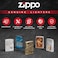 Zippo CI404958 250 Zippo And Flame High Polish Chrome Windproof Lighter