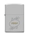 Zippo AE400423 205 Elegant Oval With Zippo Satin Chrome Windproof Lighter